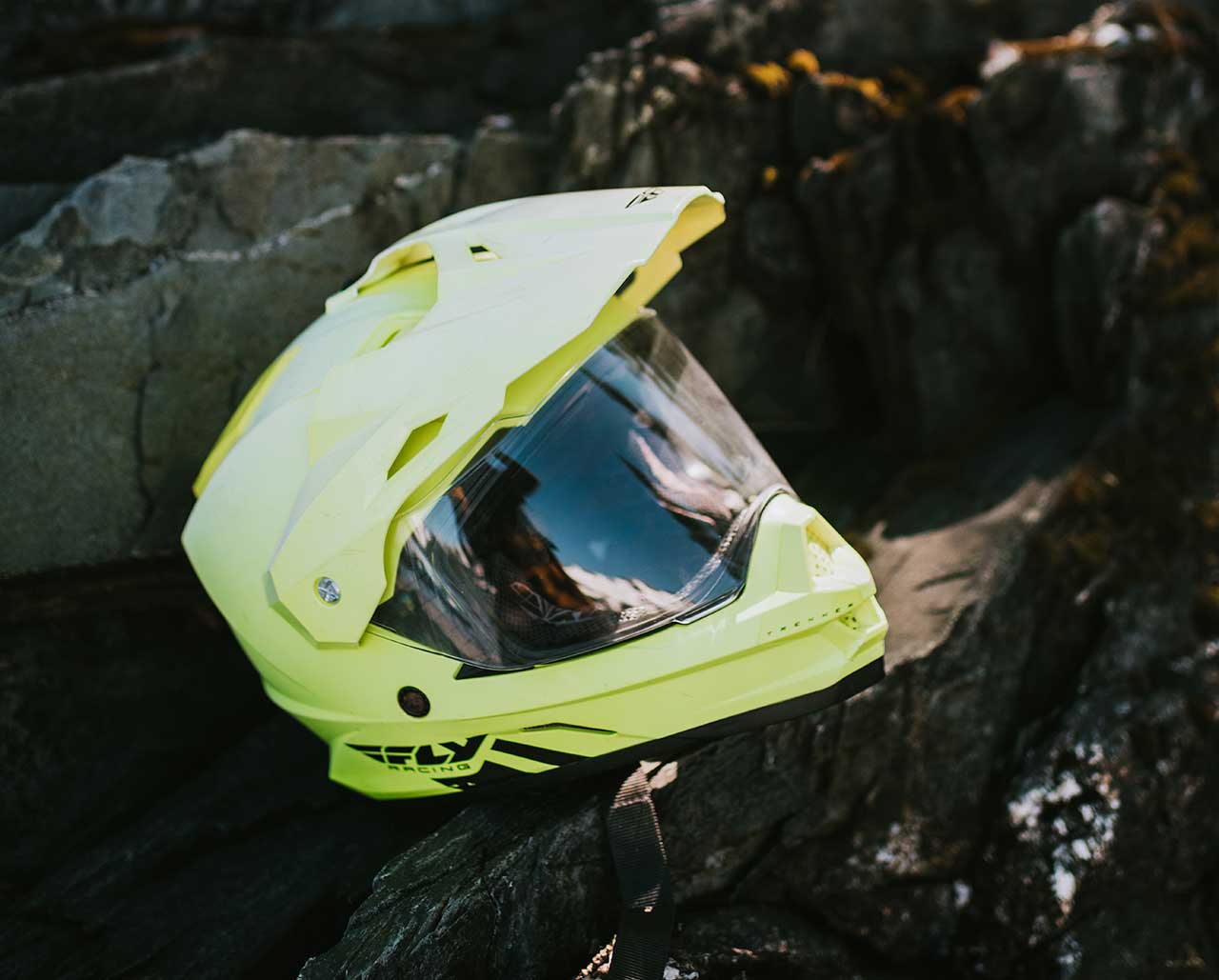 Fluorescent Yellow Jetski Helmet