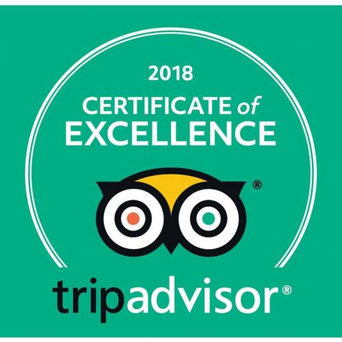 Trip Advisor Certificate of Excellence Badge
